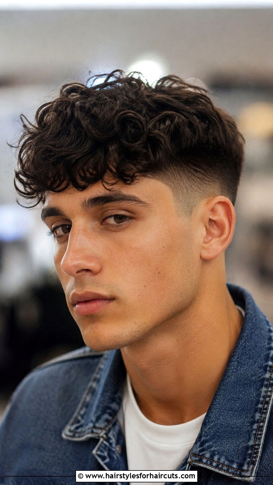 Messy Curly Edgar - 25 edgar haircuts for curly hair - 25 edgar haircuts for curly hair