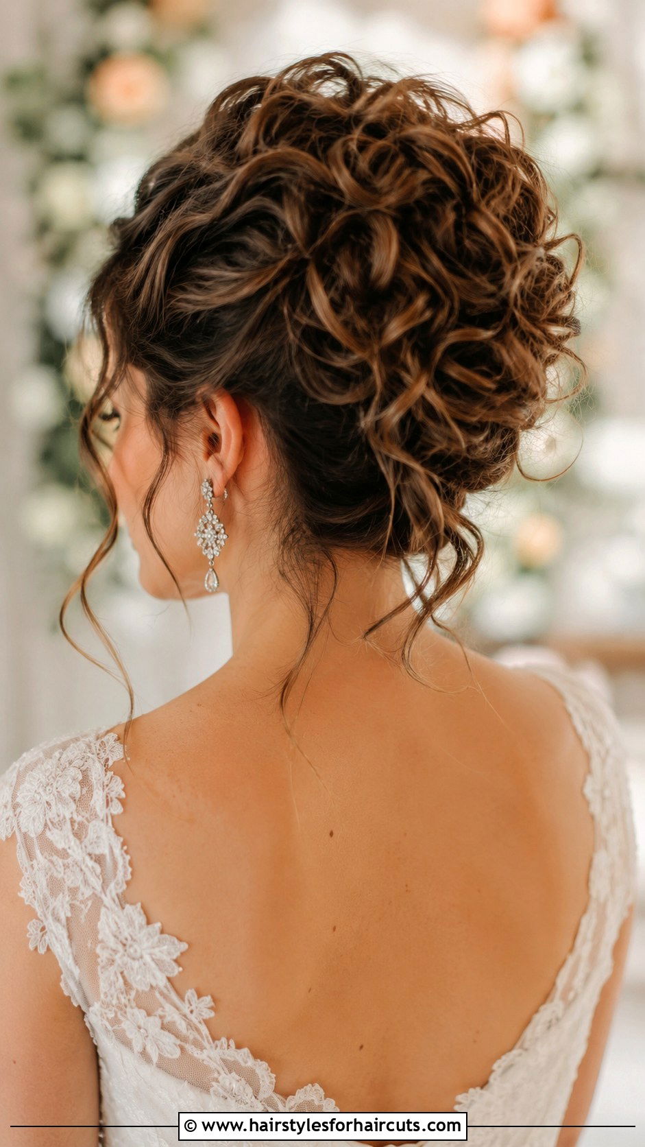 Messy Curly French Twist - 25 curly hairstyles for medium hair - 25 curly hairstyles for medium hair