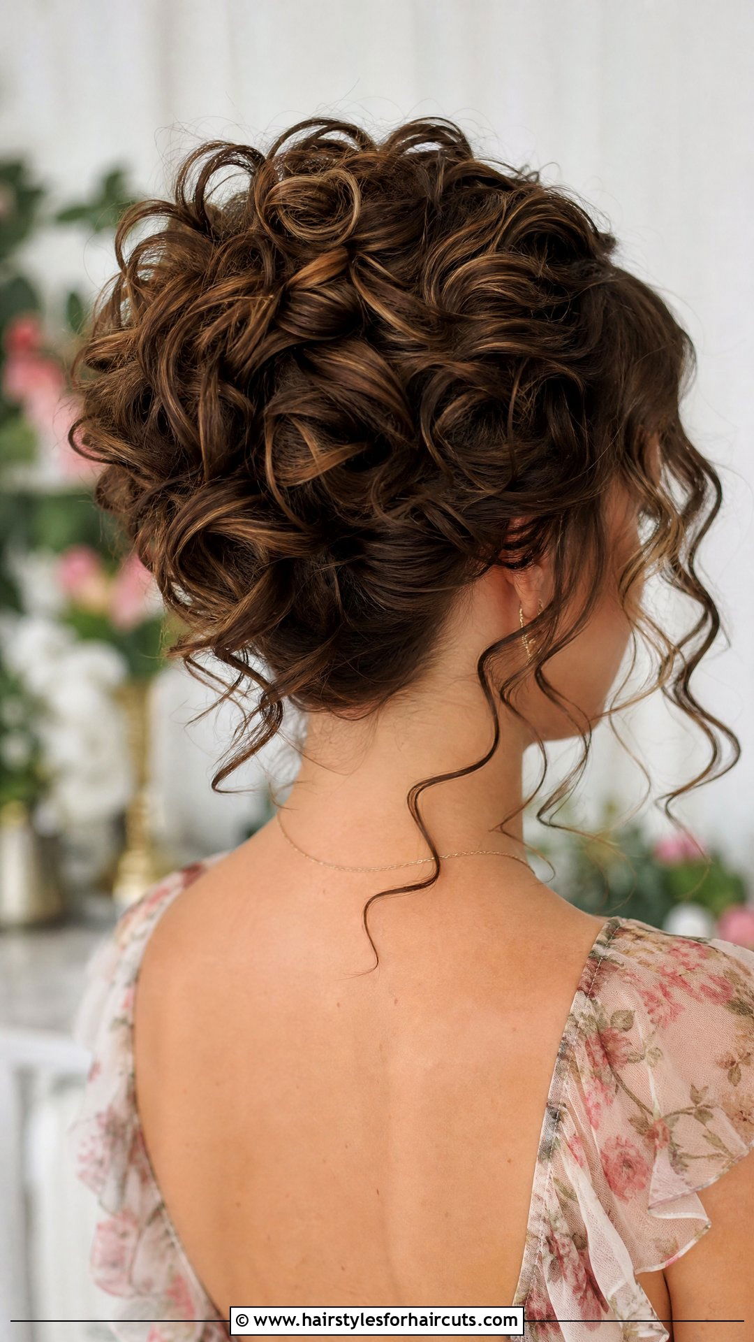 Messy Curly Updo For Short Hair - 25 wedding hairstyles for short curly hair - 25 wedding hairstyles for short curly hair