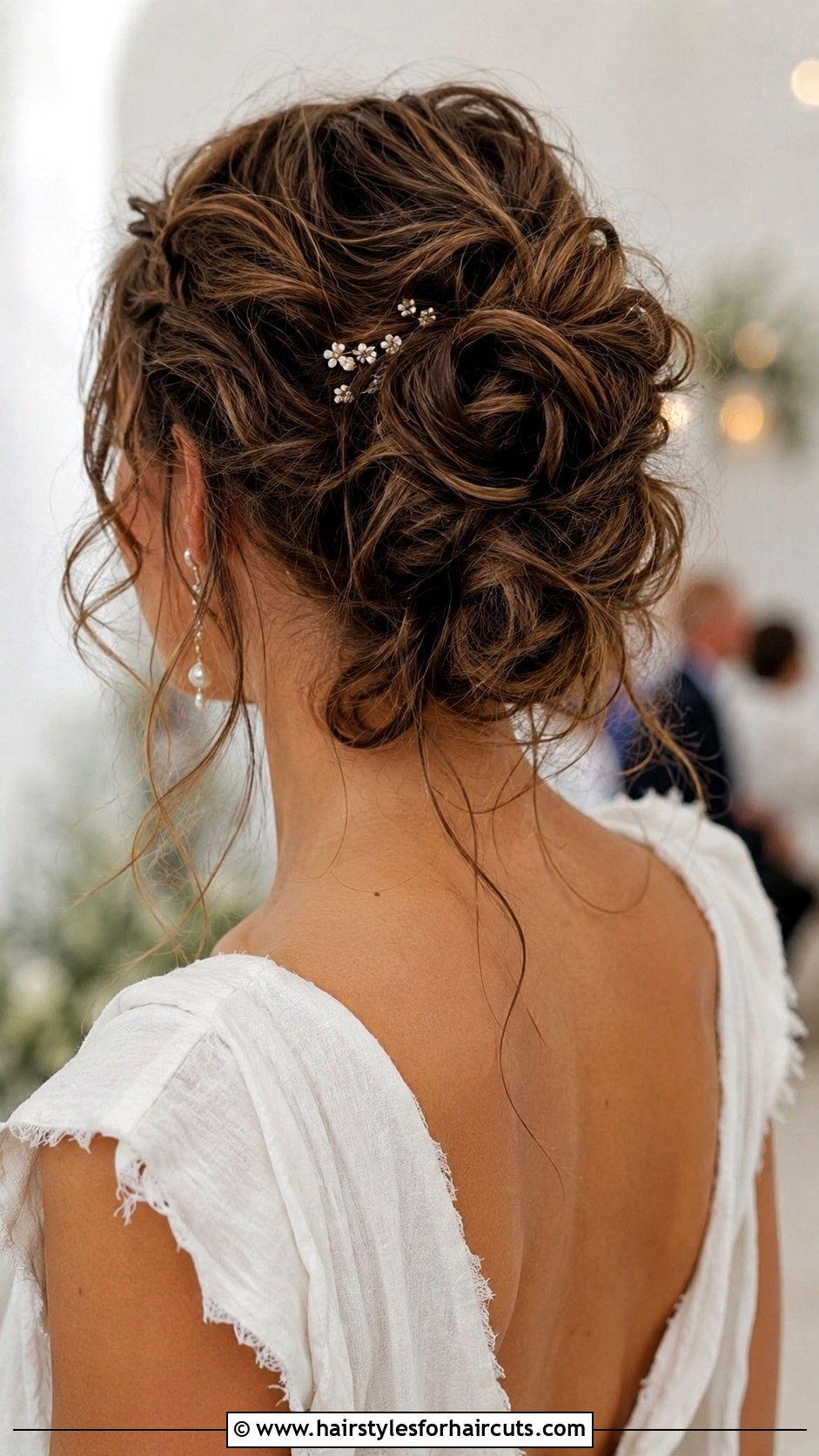 Messy Curly Wedding Updo - 25 curly hair wedding hairstyles - 25 curly hair wedding hairstyles