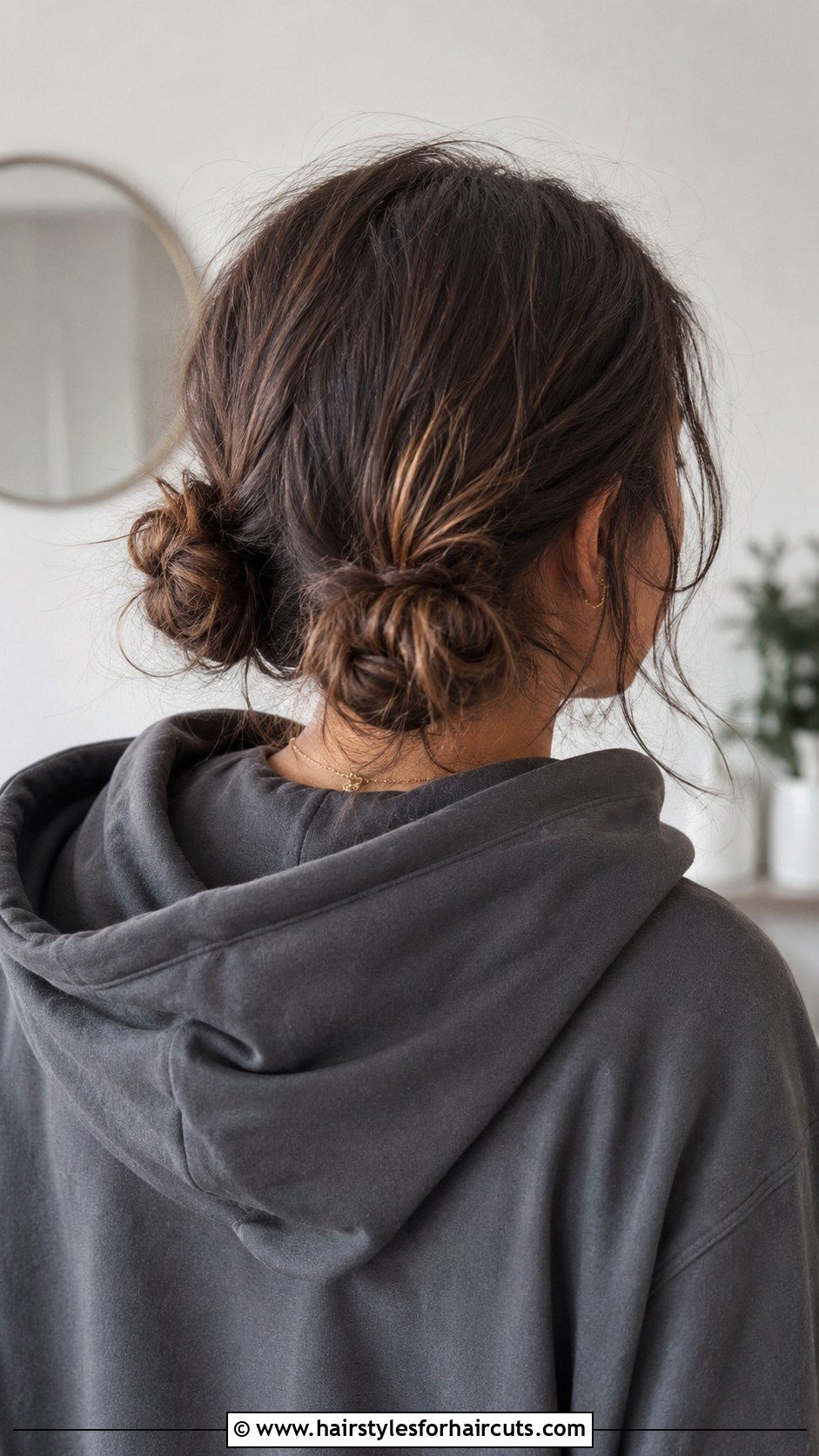 Messy Double Buns - 25 hairstyles for messy hair - 25 hairstyles for messy hair