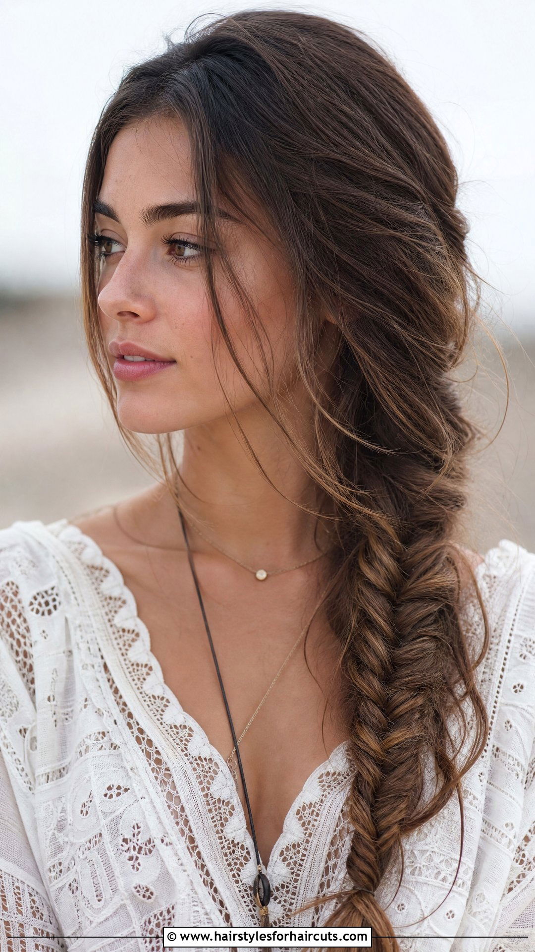 Messy Fishtail Braid - 25 hairstyles for girls - 25 hairstyles for girls