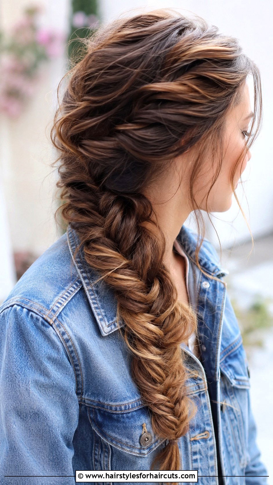 Messy Fishtail Braid Long Hair - 25 messy hairstyles female long hair - 25 messy hairstyles female long hair