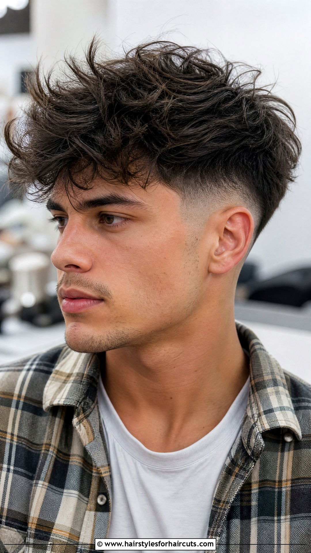 Messy Fluffy Fade - 25 fluffy hair fade haircuts - 25 fluffy hair fade haircuts