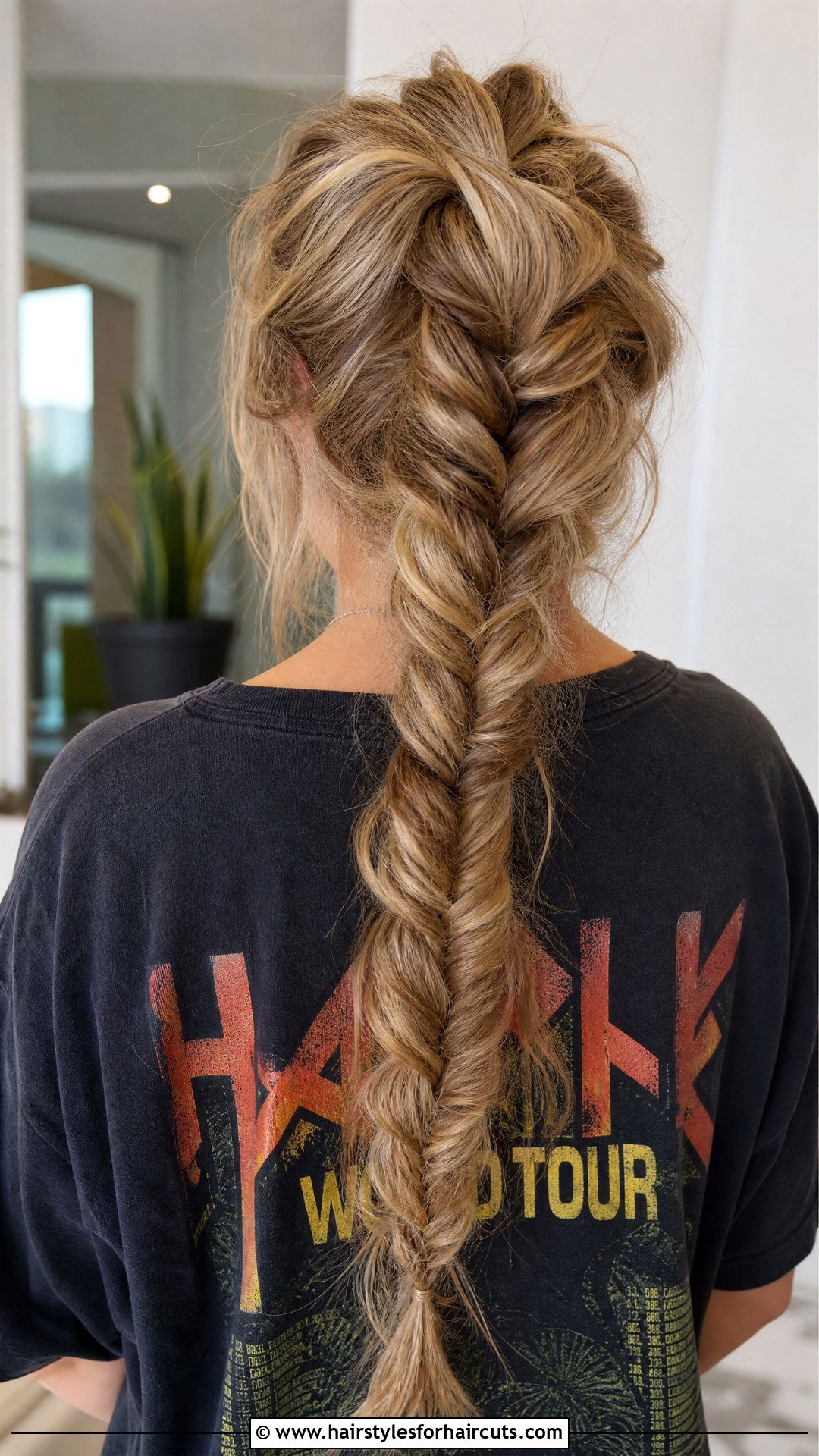 Messy Fox Tail Braid - 25 fox tail hairstyles - 25 fox tail hairstyles