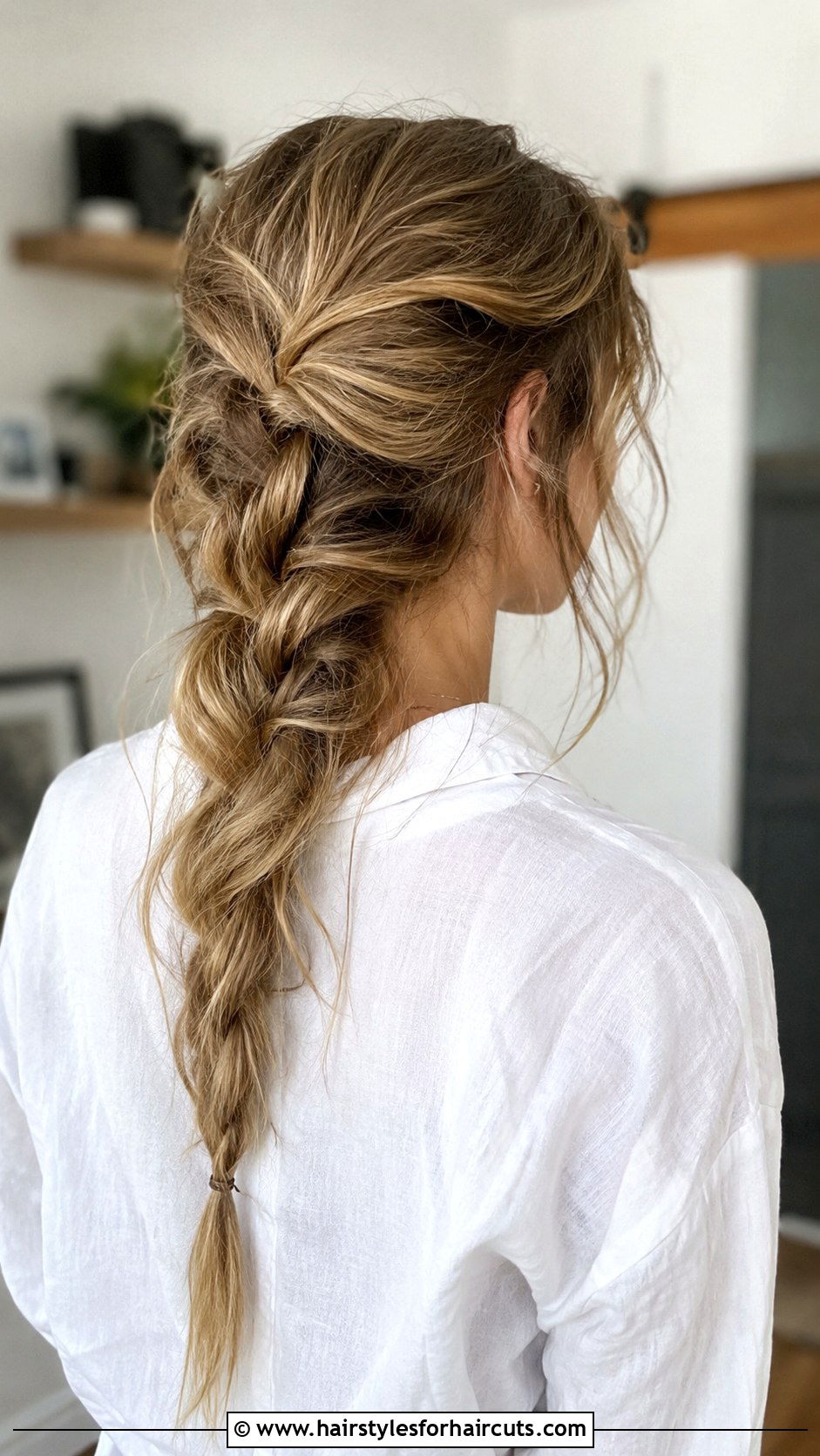 Messy French Braid - 25 lazy hairstyles - 25 lazy hairstyles