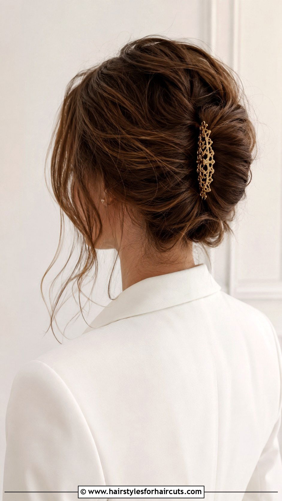 Messy French Twist - 25 asian wedding hairstyles for short hair - 25 asian wedding hairstyles for short hair