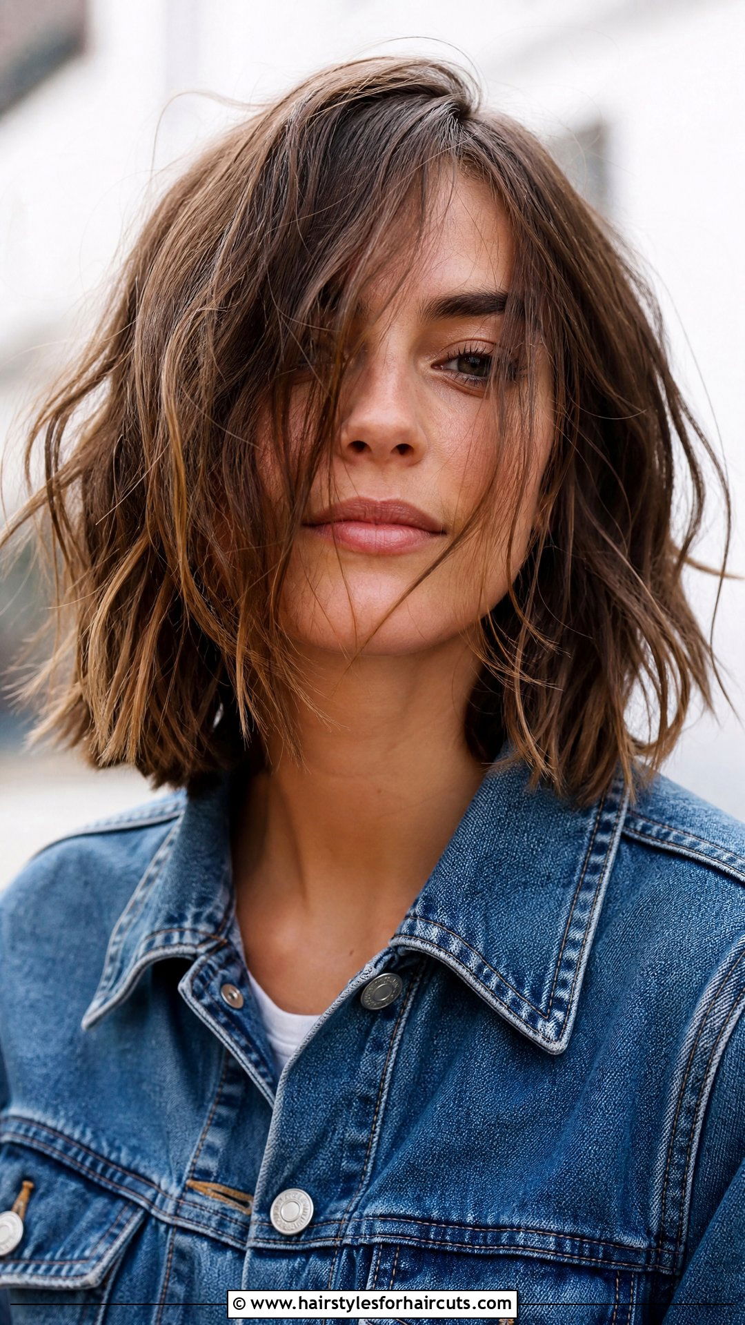 Messy Neck Length Flow - 25 flow haircuts straight hair - 25 flow haircuts straight hair