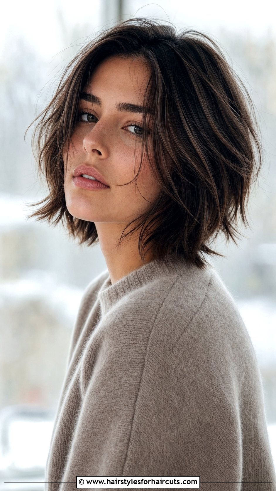 Messy Neck Length Haircut - 25 messy haircuts for straight hair - 25 messy haircuts for straight hair