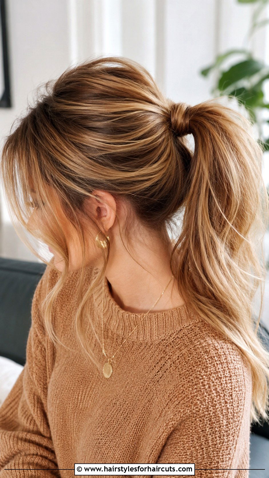 Messy Ponytail For Long Hair - 25 cute hair hairstyles - 25 cute hair hairstyles