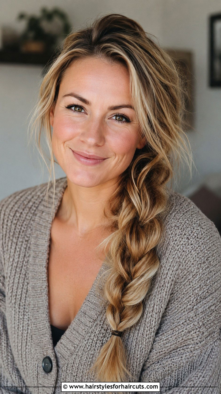 Messy Side Braid - 25 messy hairstyles - 25 messy hairstyles