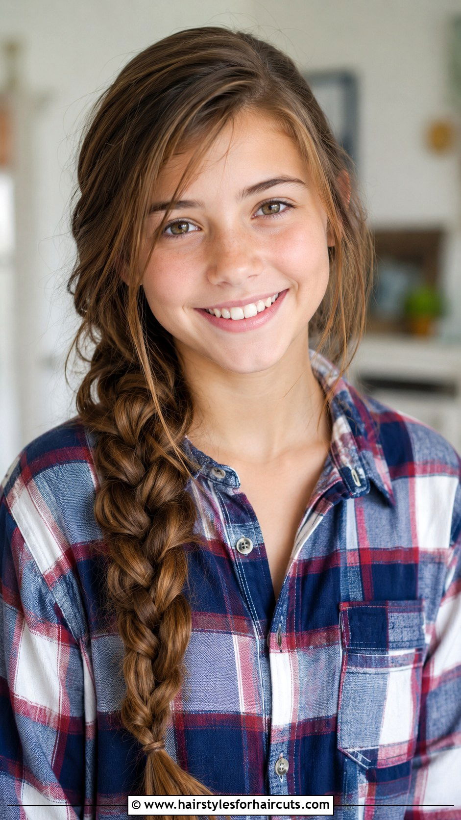 Messy Side Braid - 25 cute hairstyles for tweens - 25 cute hairstyles for tweens