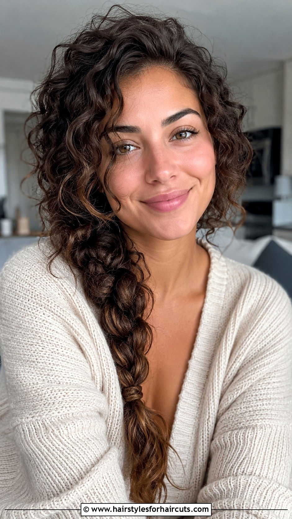Messy Side Braid For Curly Hair - 25 cute easy hairstyles for long curly hair - 25 cute easy hairstyles for long curly hair
