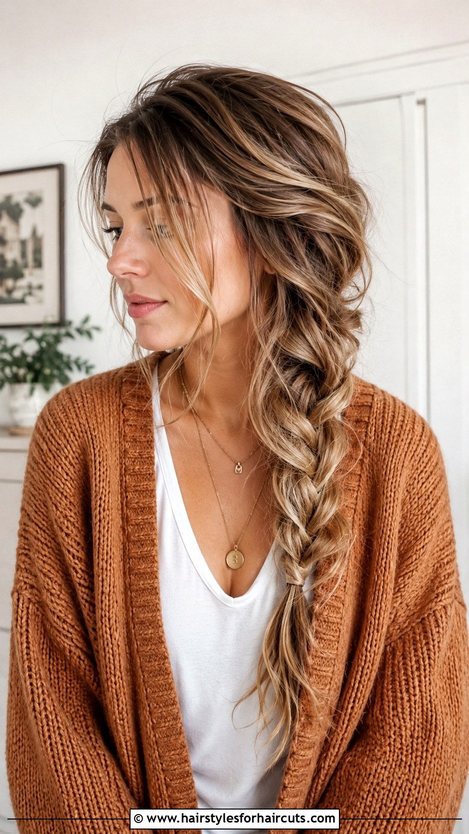Messy Side Braid Shoulder Length Hair - 25 beginner easy hairstyles for shoulder length hair - 25 beginner easy hairstyles for shoulder length hair