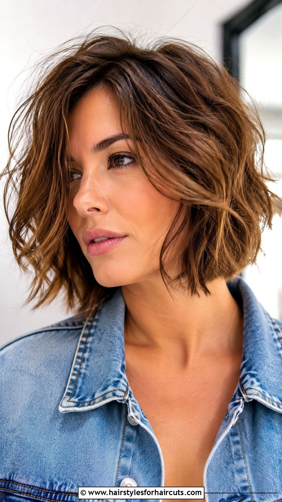 Messy Textured Bob - 25 easy concert hairstyles for short hair - 25 easy concert hairstyles for short hair