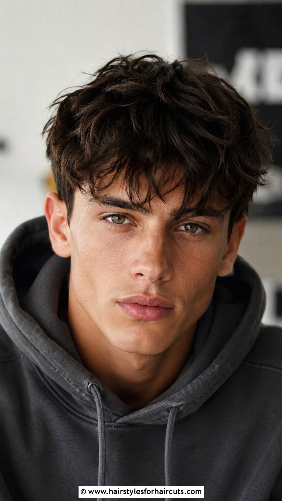 Messy Textured Fringe - 25 best haircuts for widows peak - 25 best haircuts for widows peak