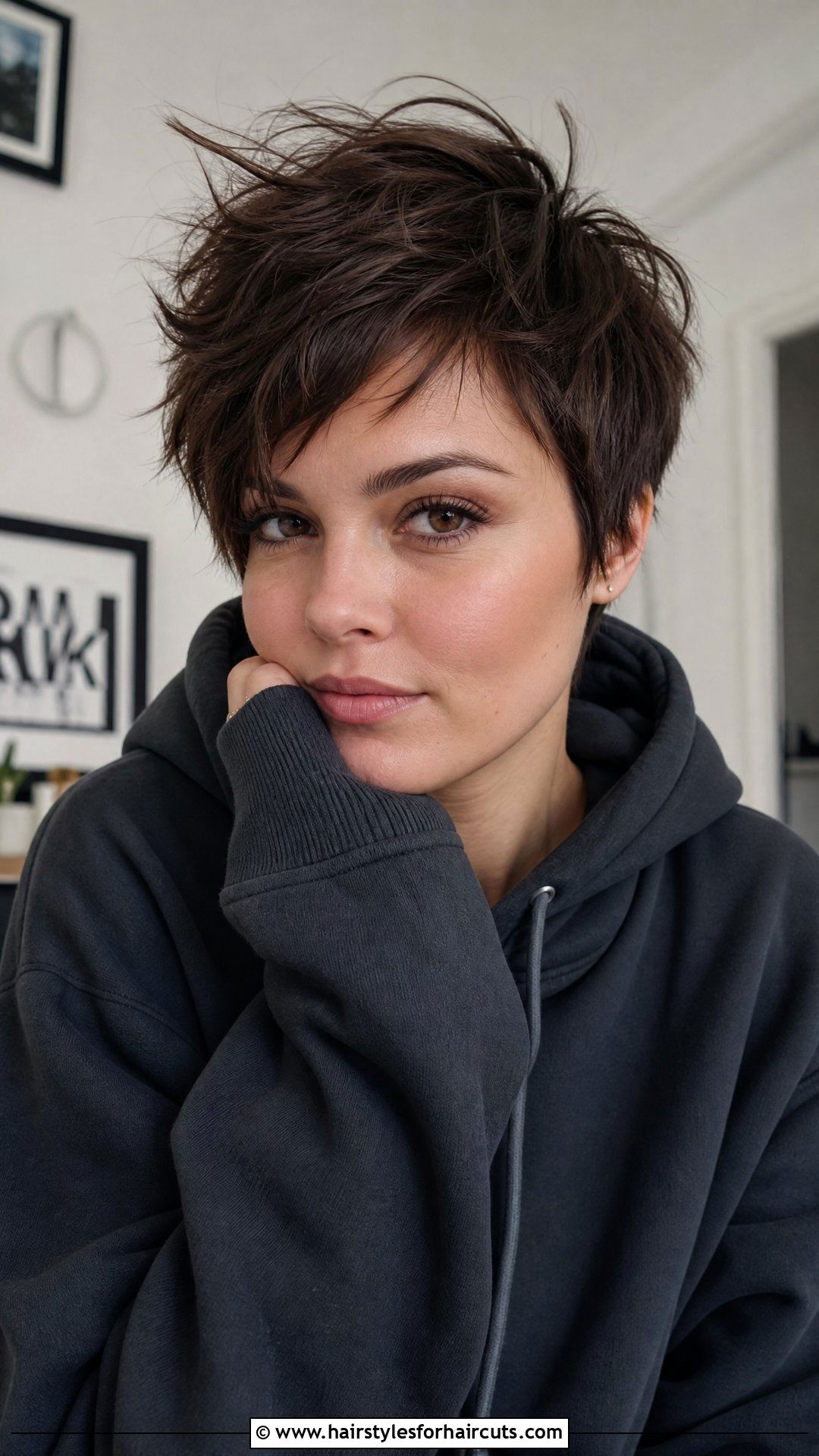 Messy Textured Pixie - 25 jamie lee curtis haircuts - 25 jamie lee curtis haircuts