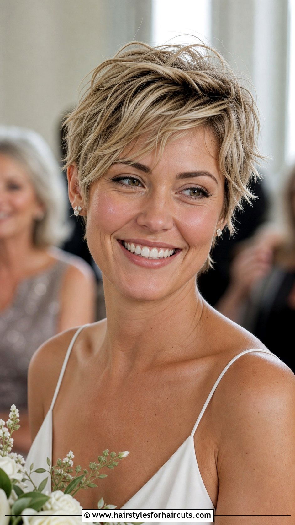 Messy Textured Pixie Cut - 25 wedding hairstyles for really short hair - 25 wedding hairstyles for really short hair