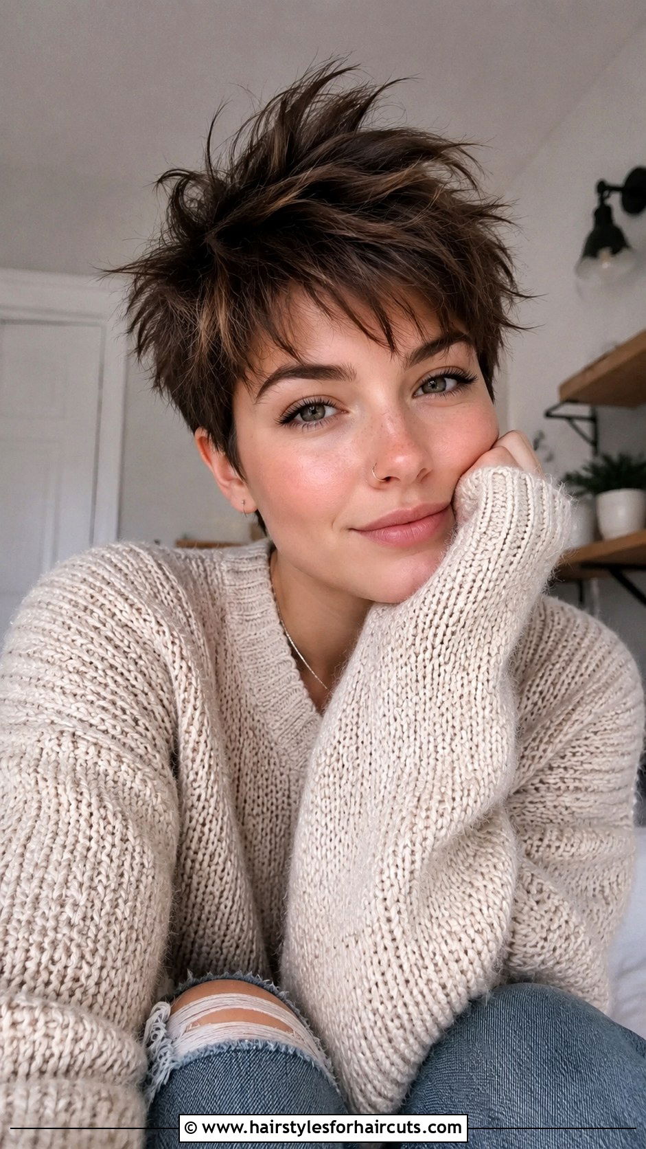 Messy Textured Pixie - 25 80s hairstyles for short hair - 25 80s hairstyles for short hair