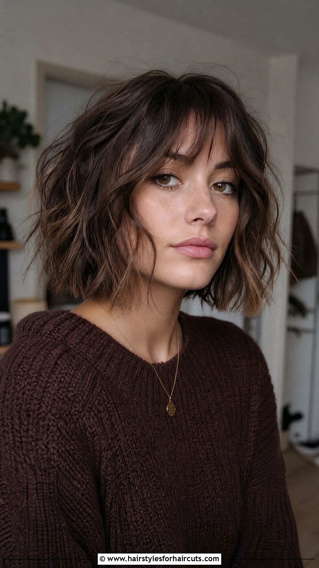 Messy Textured Witch Bob - 25 witch hairstyles for short hair - 25 witch hairstyles for short hair