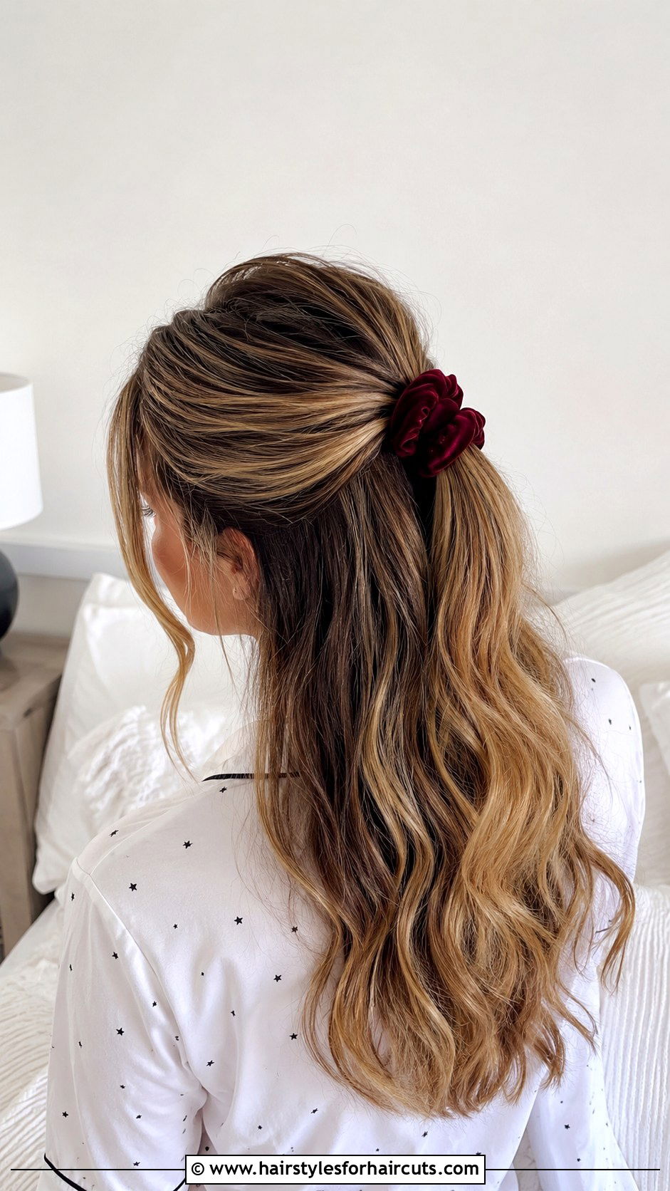 Messy Top Knot - 25 bed hairstyles - 25 bed hairstyles
