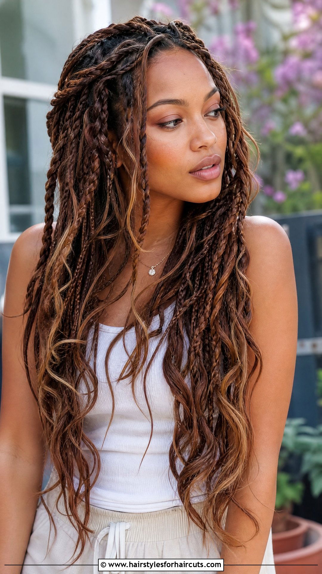 Messy Twisted Braid Long Haircut - 25 tangled haircuts - 25 tangled haircuts