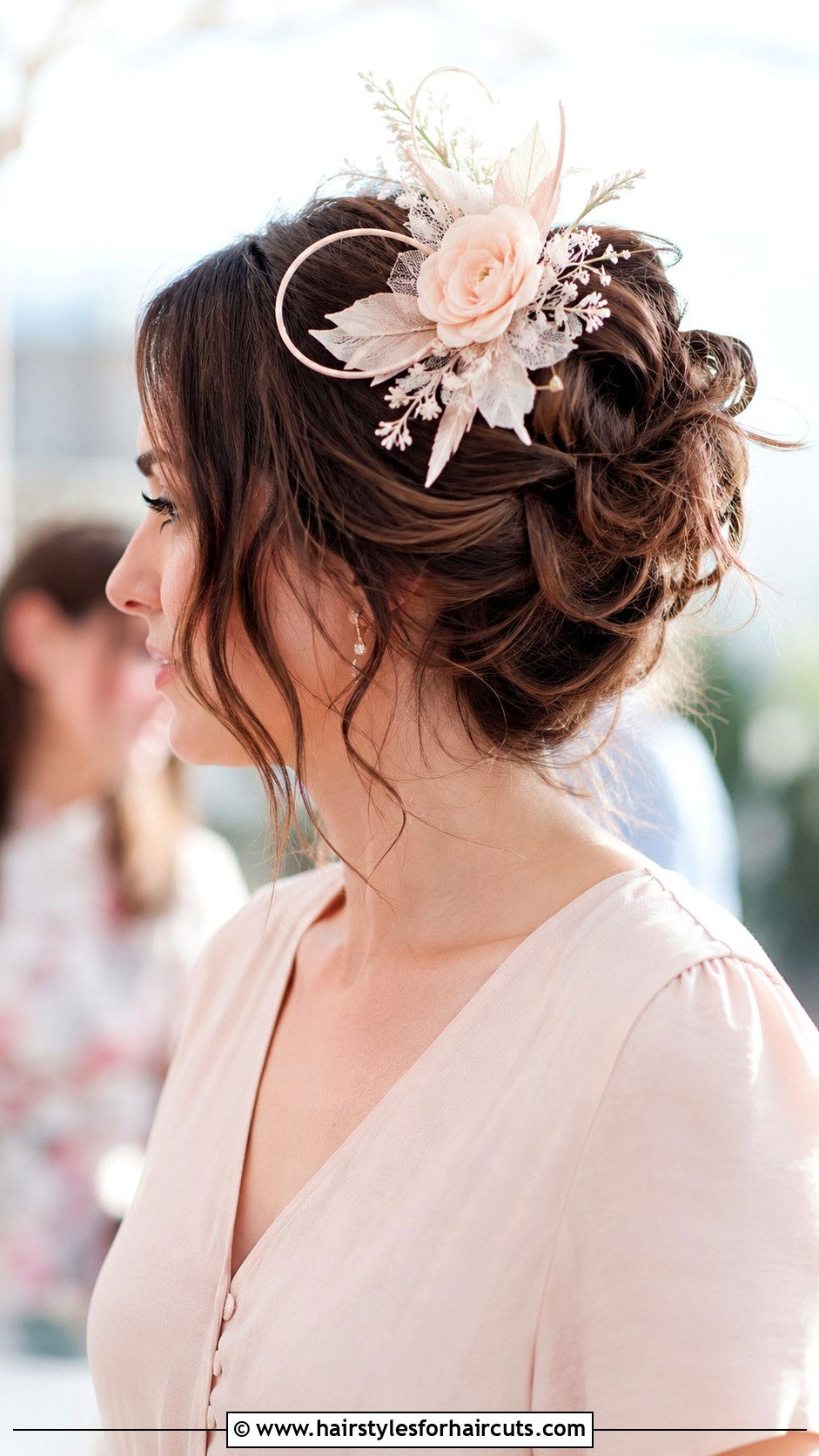 Messy Updo With Fascinator - 25 fascinator hairstyles - 25 fascinator hairstyles