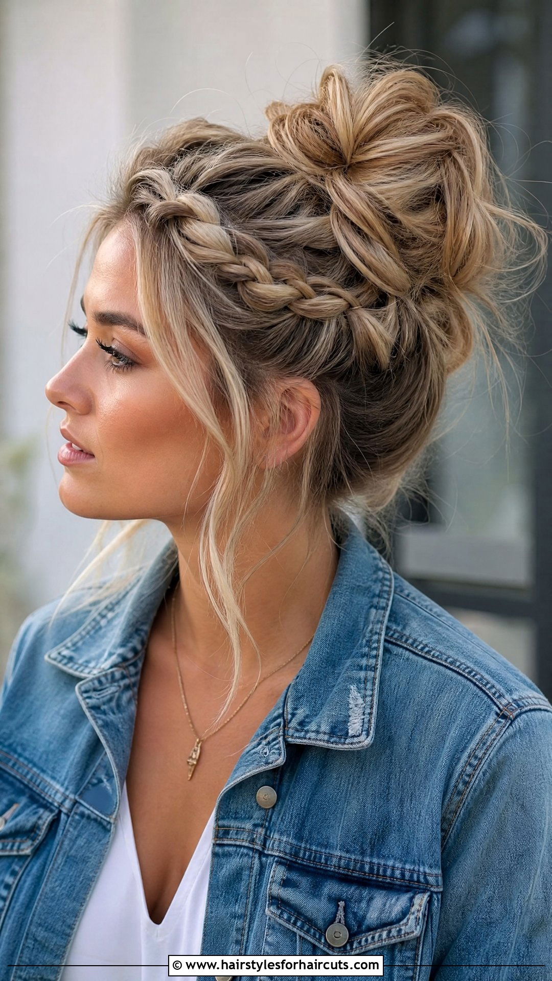 Messy Viking Bun With Braids - 25 viking women hairstyles - 25 viking women hairstyles