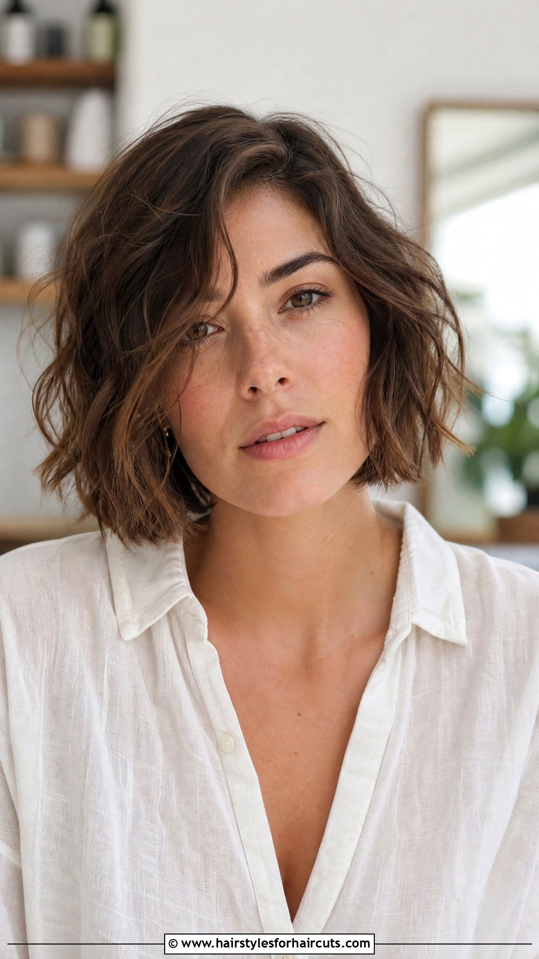 Messy Wavy Bob - 25 hairstyles over 65 - 25 hairstyles over 65