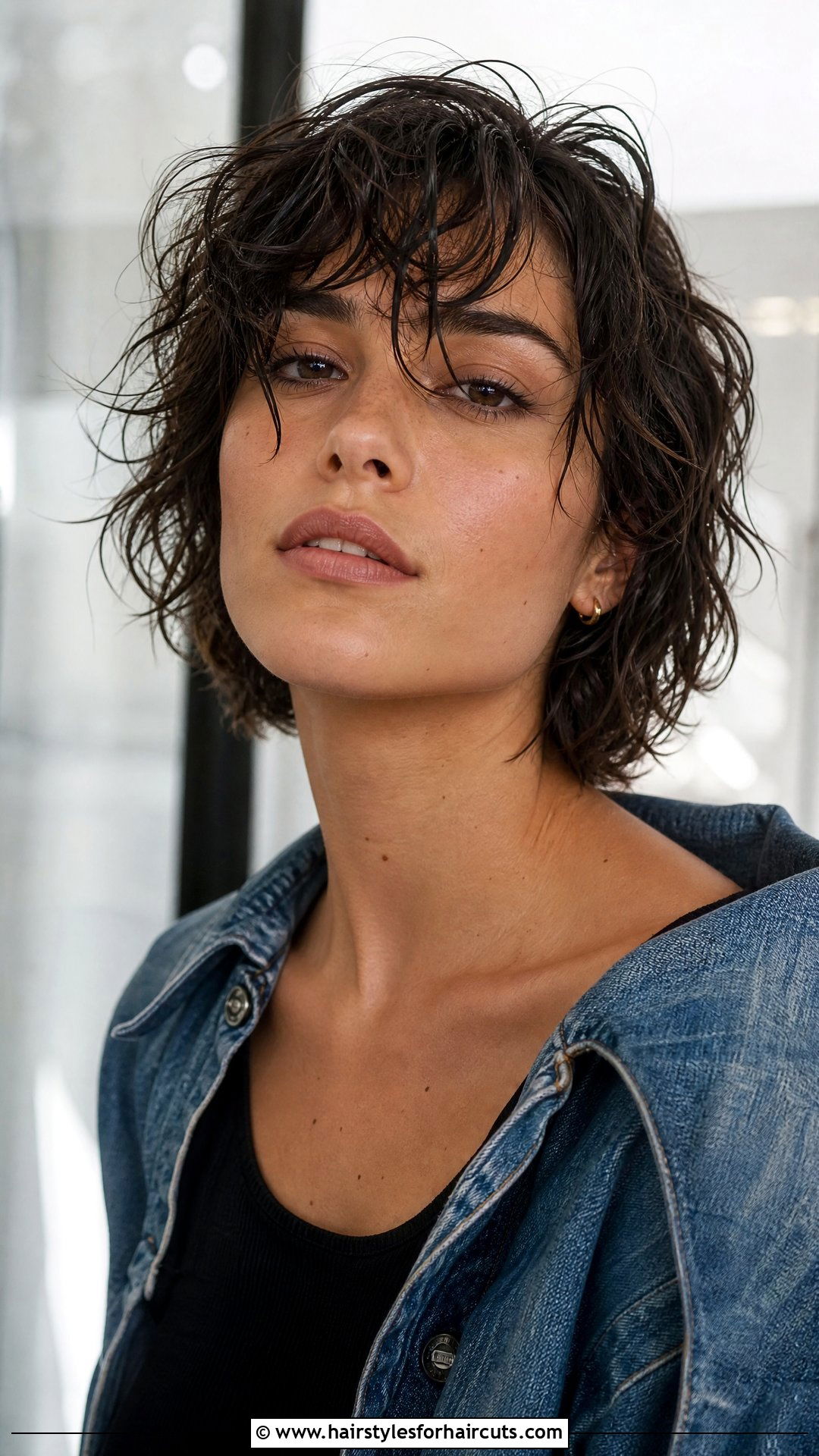 Messy Wet And Wavy Crop - 25 wet and wavy short hairstyles - 25 wet and wavy short hairstyles