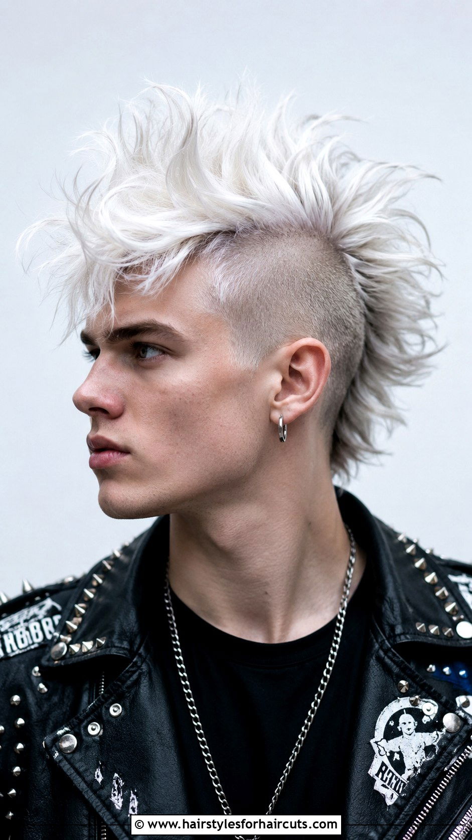 Messy White Mohawk Anime Hair - 25 anime boy hairstyles - 25 anime boy hairstyles