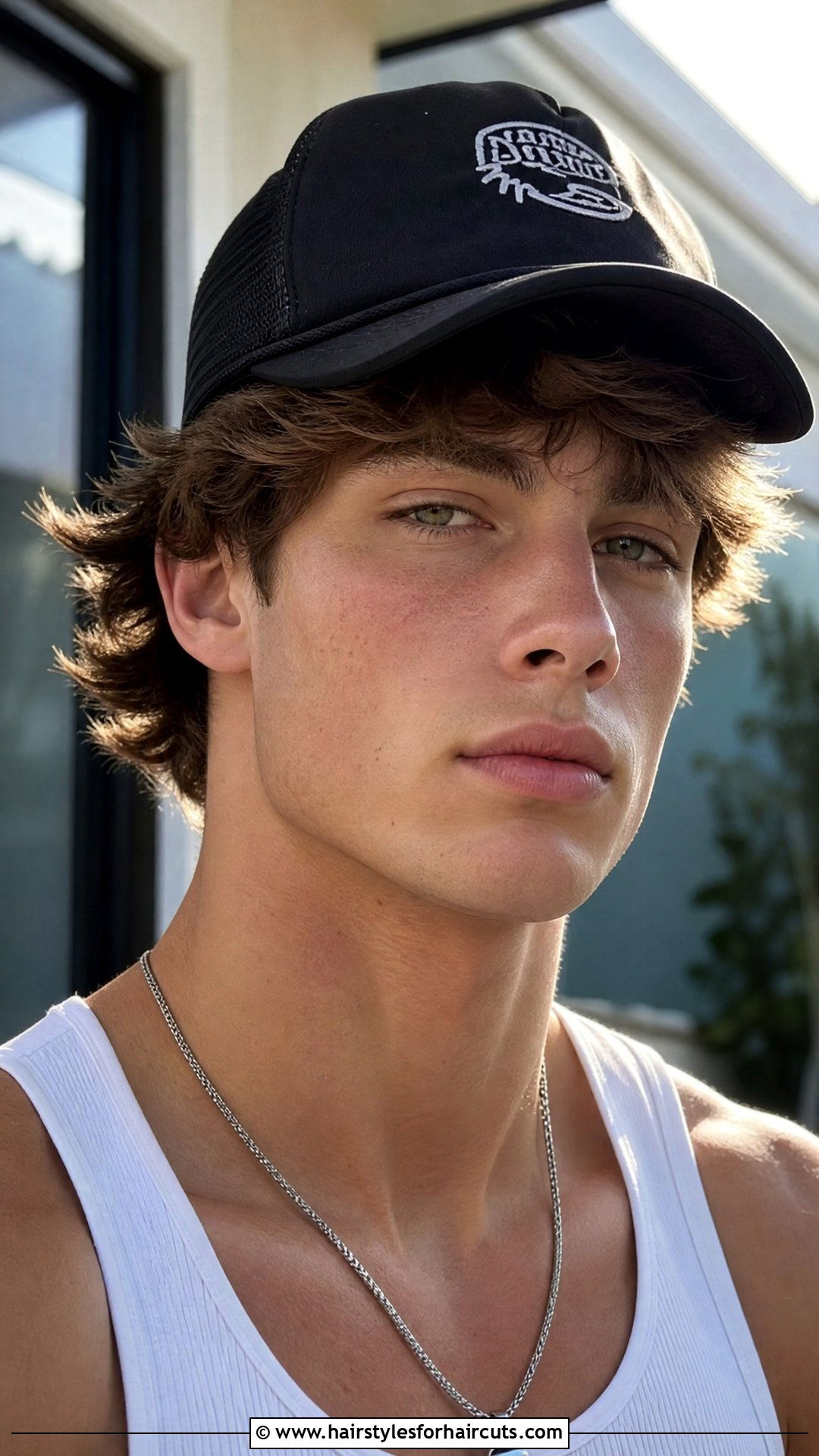 Messy Wings Haircut With Trucker Hat - 25 wings haircuts with hat - 25 wings haircuts with hat
