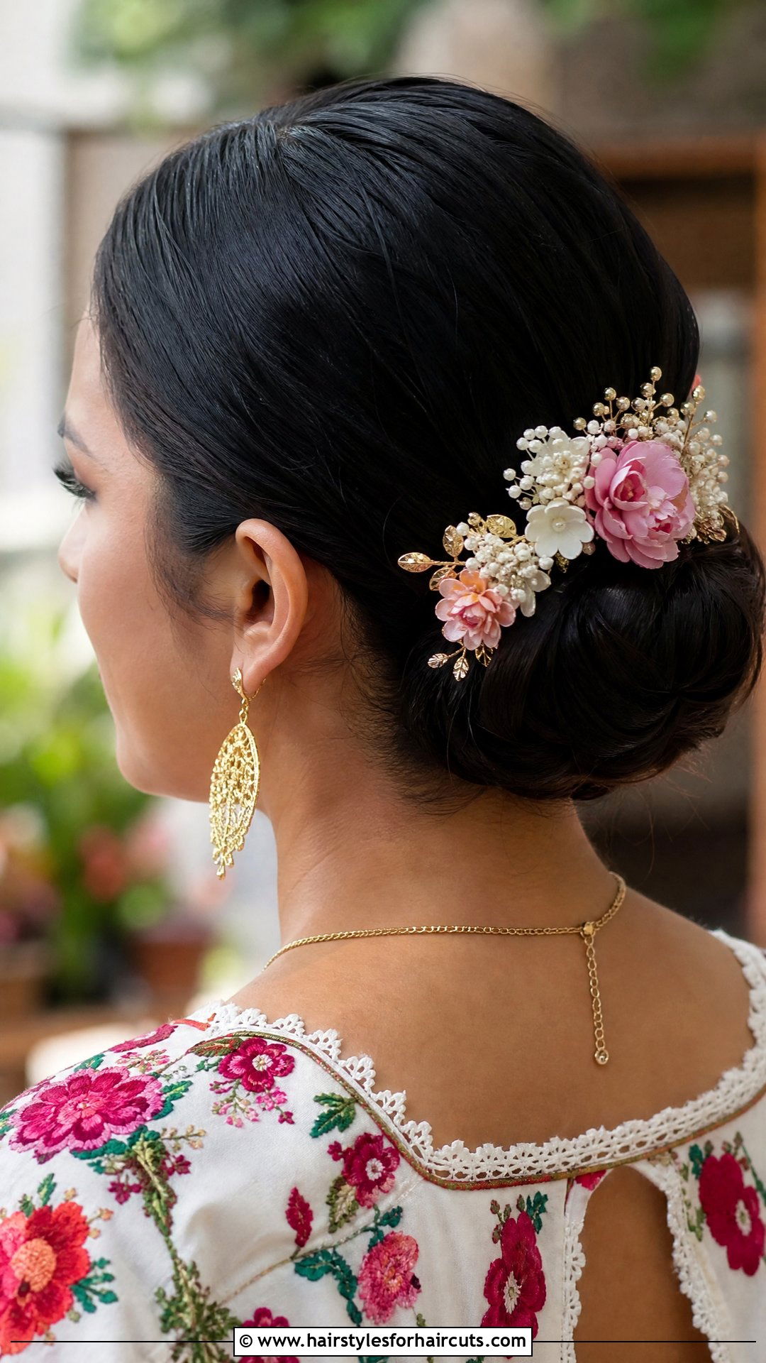 Mexican Low Chignon - 25 national hairstyles - 25 national hairstyles