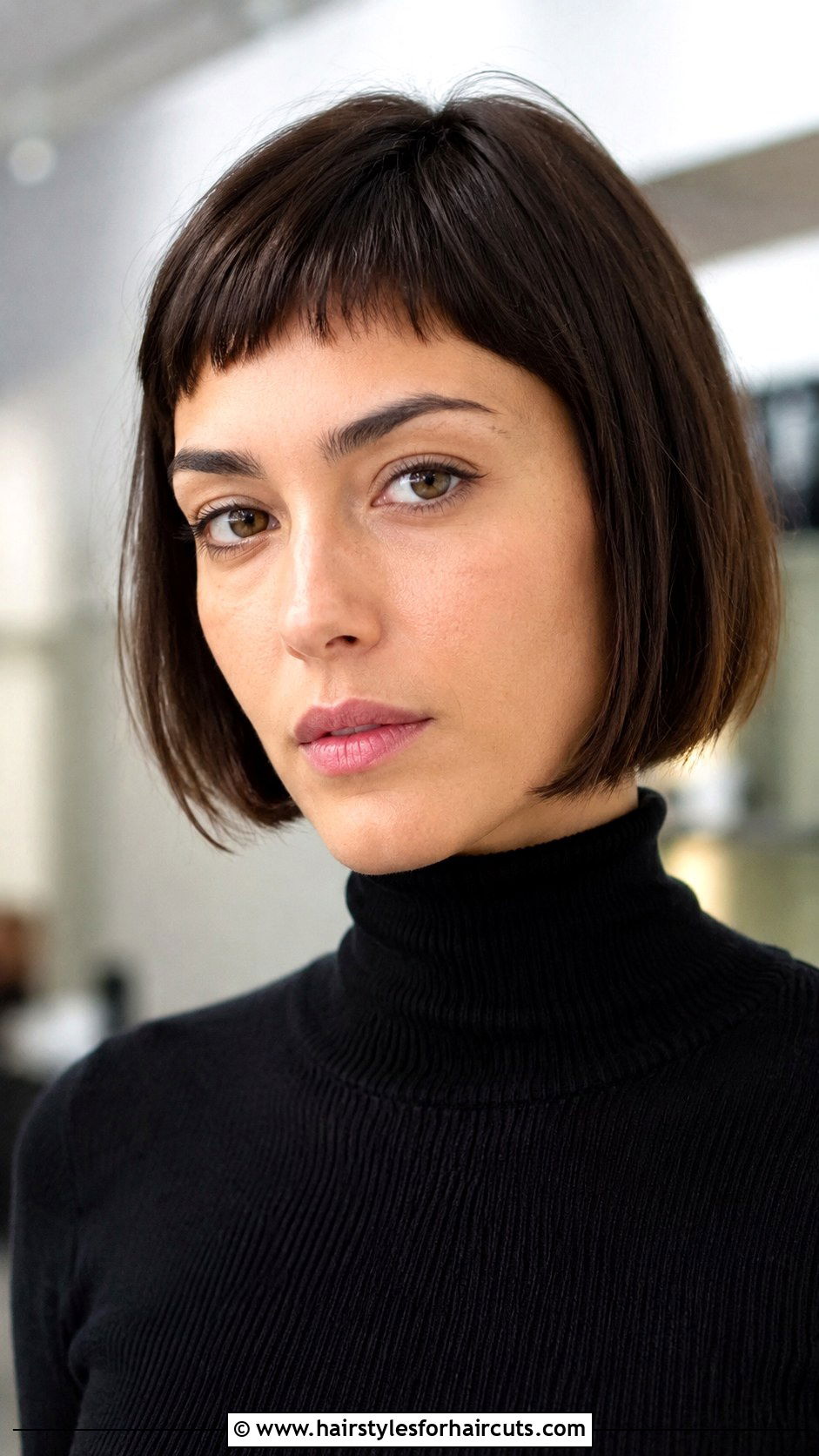 Micro Bangs Bob - 25 hairstyles of ladies - 25 hairstyles of ladies