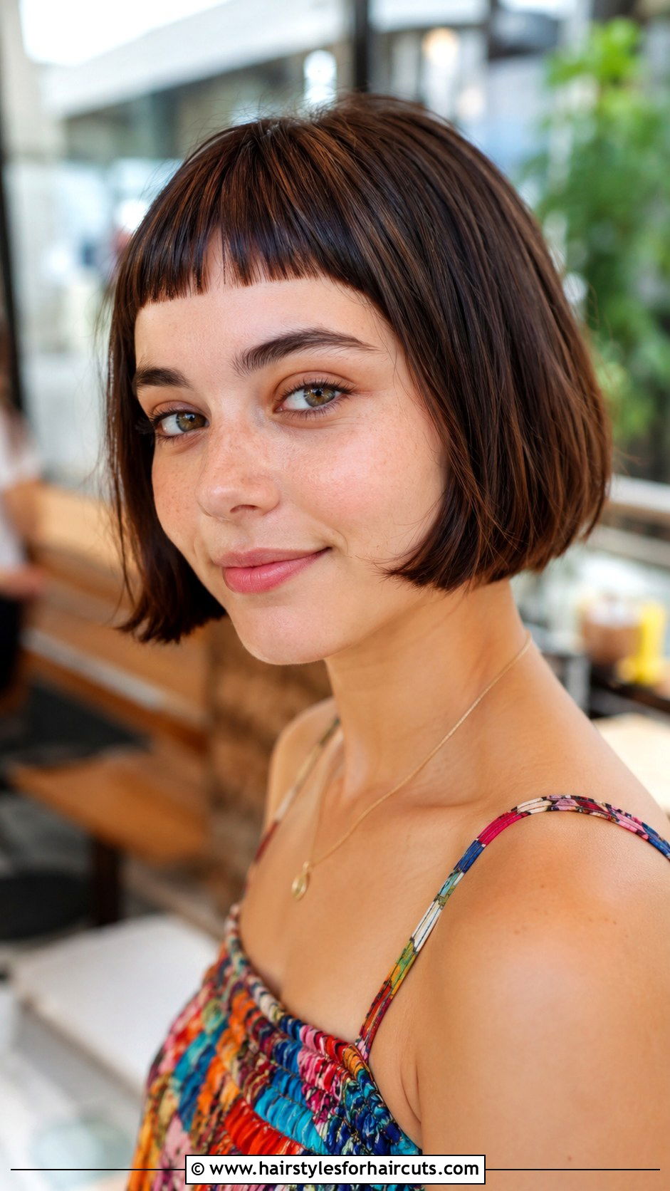 Micro Bangs Bob - 25 summer short hairstyles girl - 25 summer short hairstyles girl