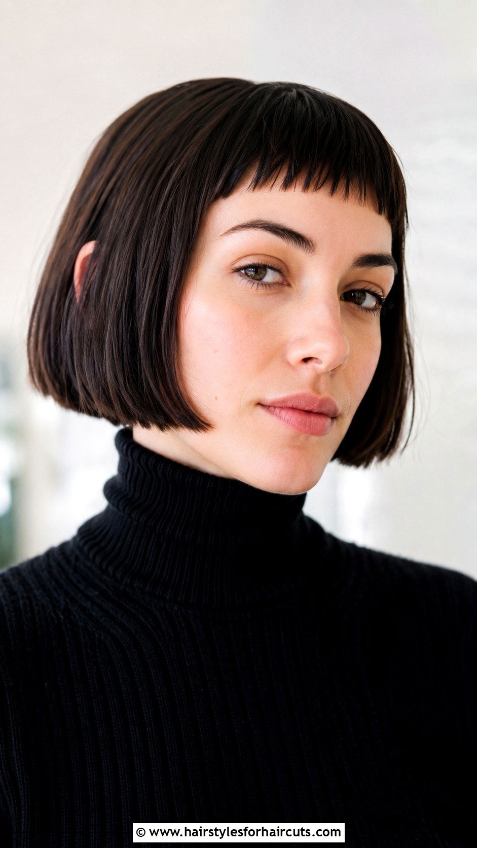 Micro Bangs Bob Haircut - 25 haircuts for women with fine straight hair - 25 haircuts for women with fine straight hair