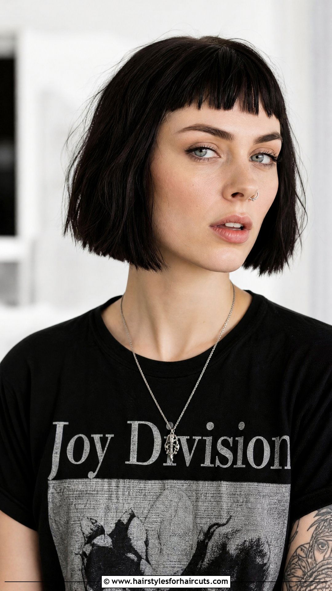Micro Bangs Bob Haircut - 25 white woman hairstyles - 25 white woman hairstyles