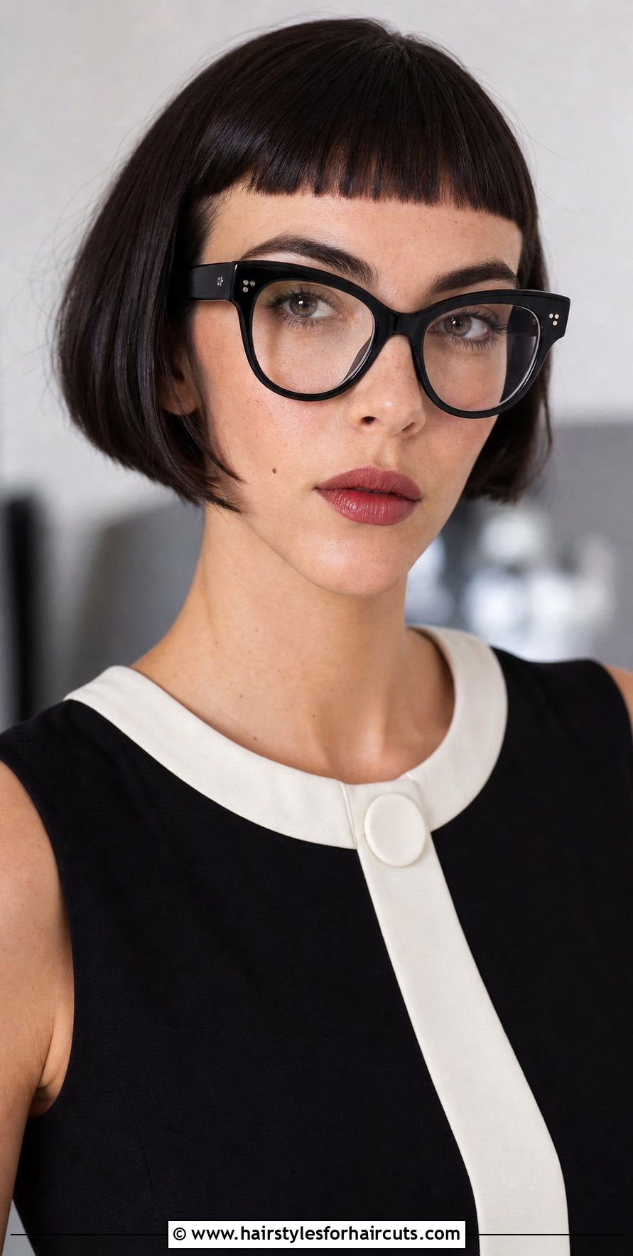 Micro Bangs Bob With Glasses - 25 hairstyles with glasses - 25 hairstyles with glasses