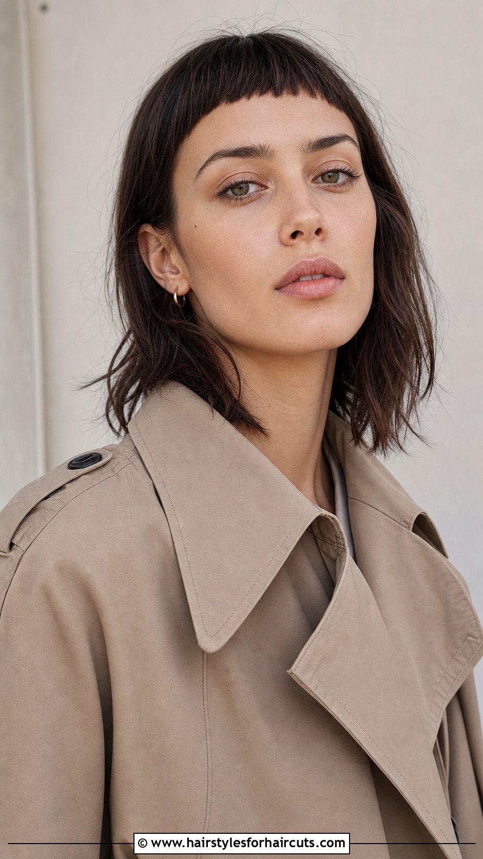Micro Bangs Medium Haircut - 25 hairstyles for medium length hair for women - 25 hairstyles for medium length hair for women