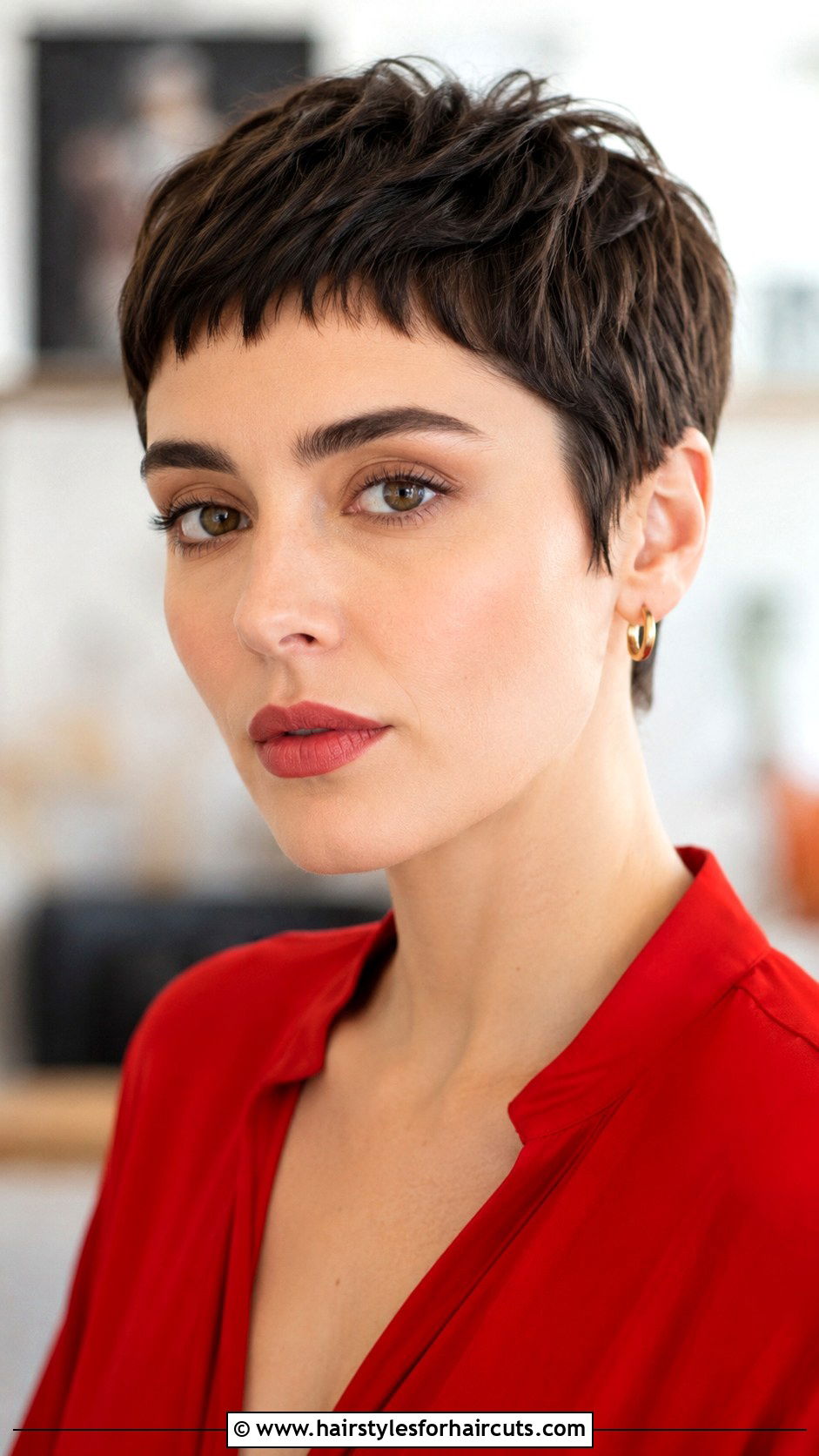 Micro Bangs Pixie Cut - 25 haircuts bar - 25 haircuts bar