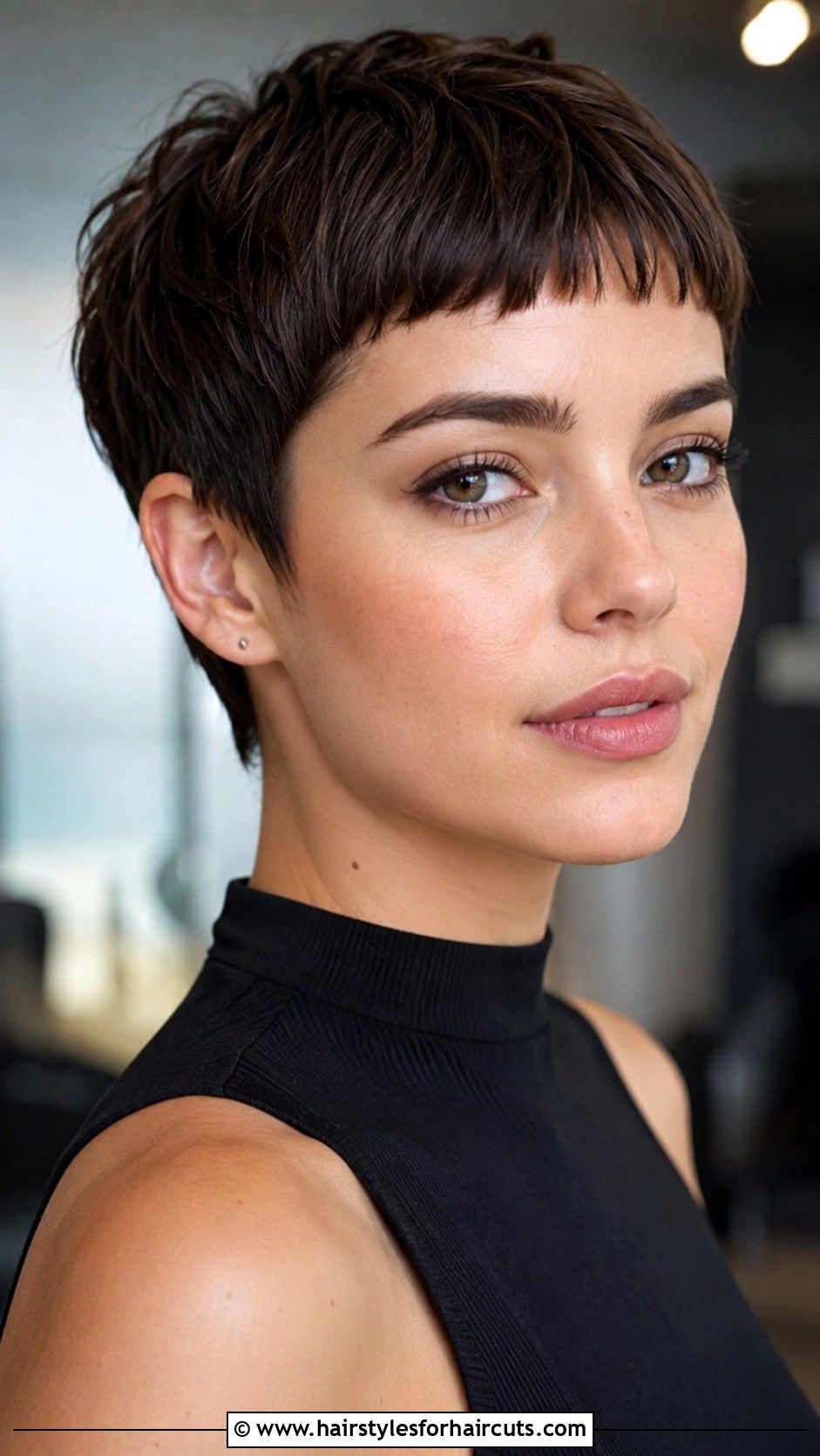 Micro Bangs Pixie Haircut - 25 haircuts open today - 25 haircuts open today