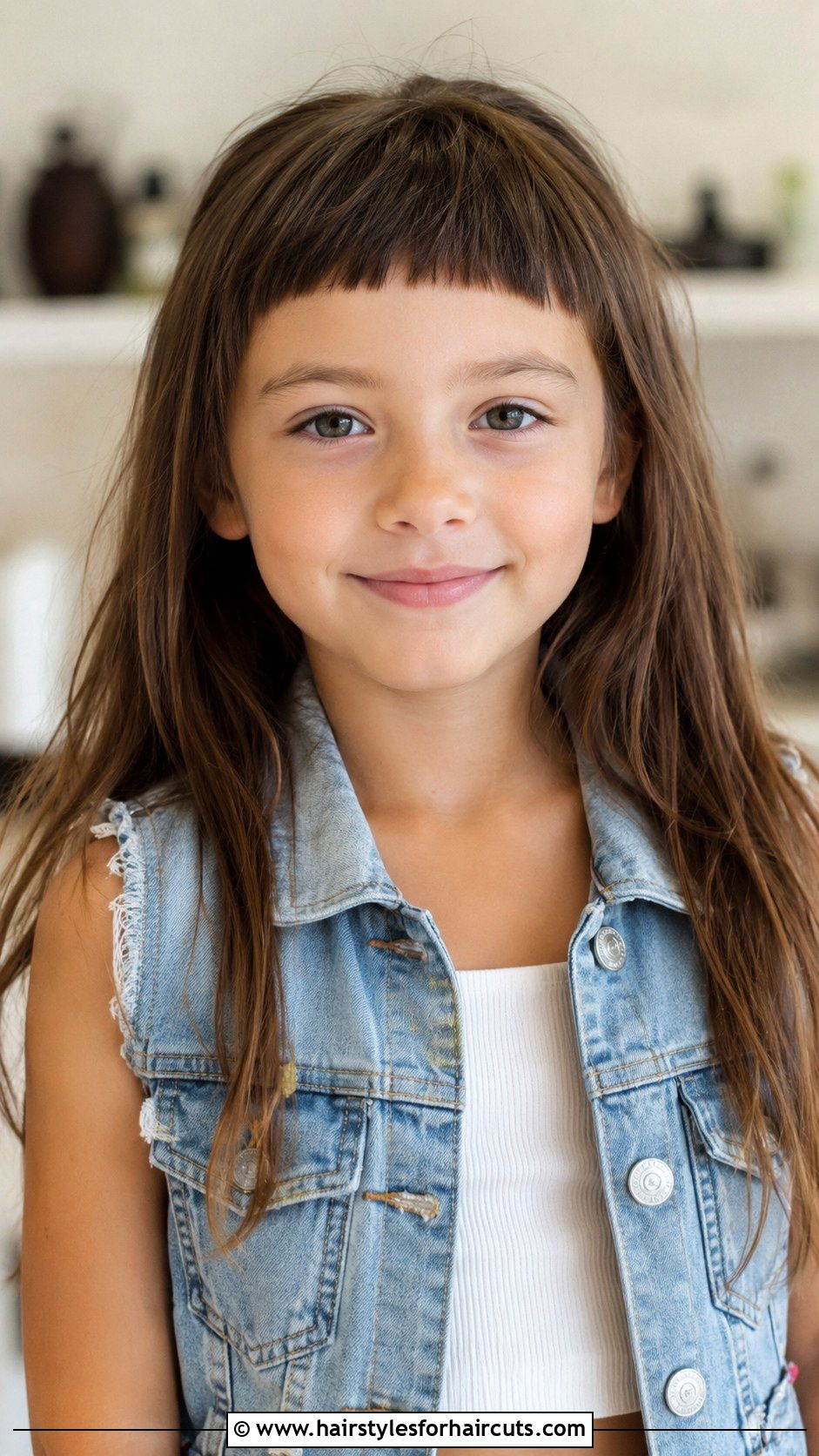 Micro Bangs With Long Hair - 25 hairstyles for 7 year old girl - 25 hairstyles for 7 year old girl