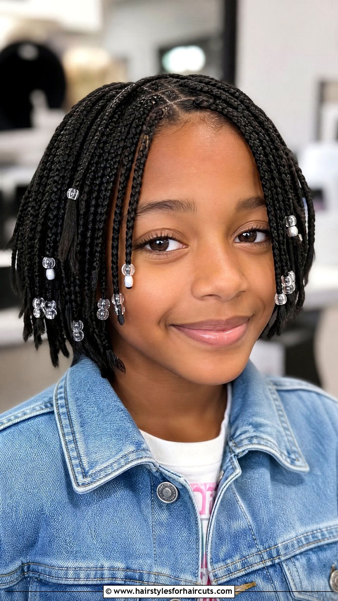 Micro Braid Bob - 25 hairstyles for 10 year old girls - 25 hairstyles for 10 year old girls