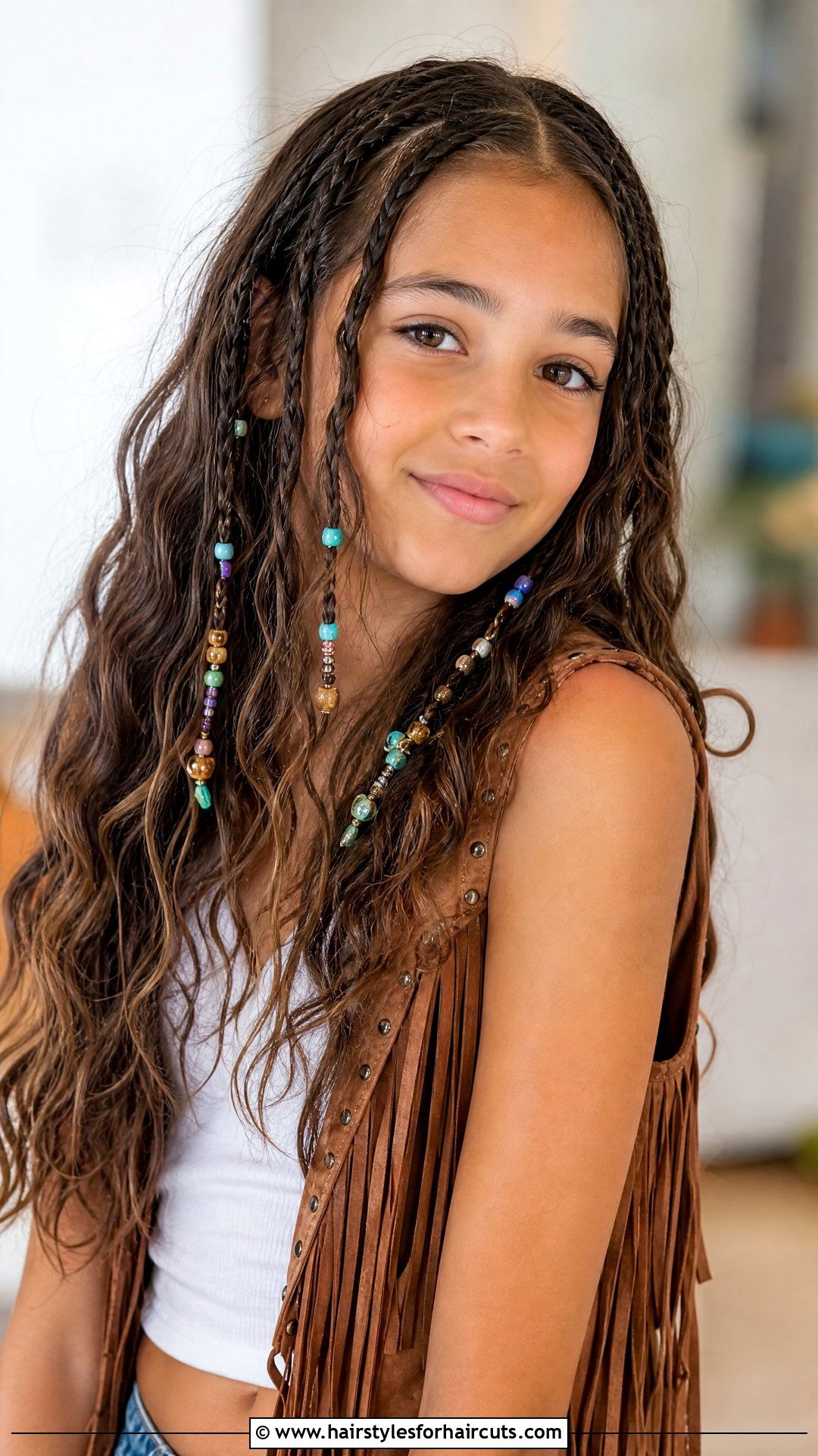 Micro Braid Boho Style - 25 cute hairstyles for tweens - 25 cute hairstyles for tweens