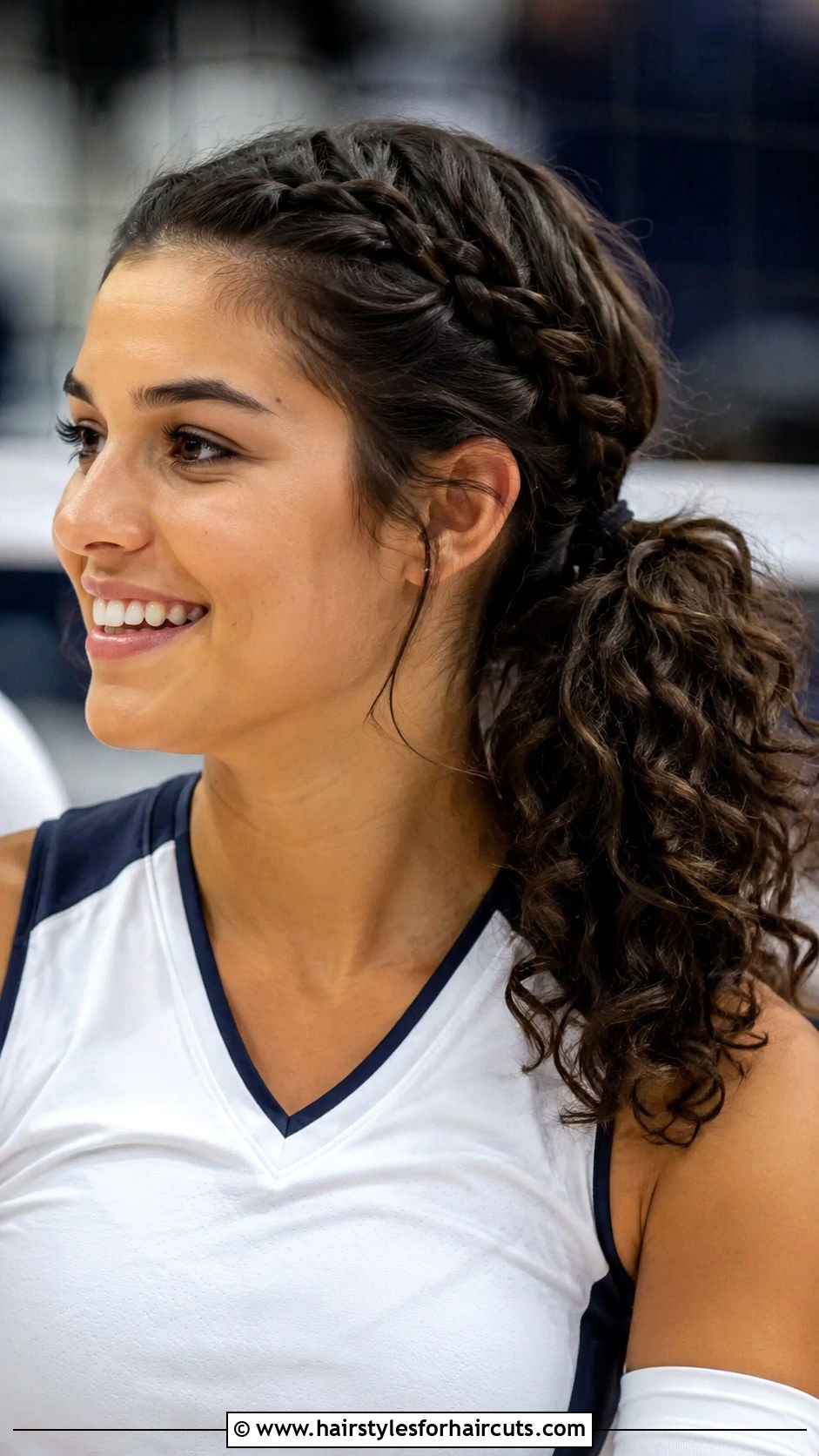 Micro Braid Curly Ponytail - 25 cute sporty hairstyles for curly hair - 25 cute sporty hairstyles for curly hair
