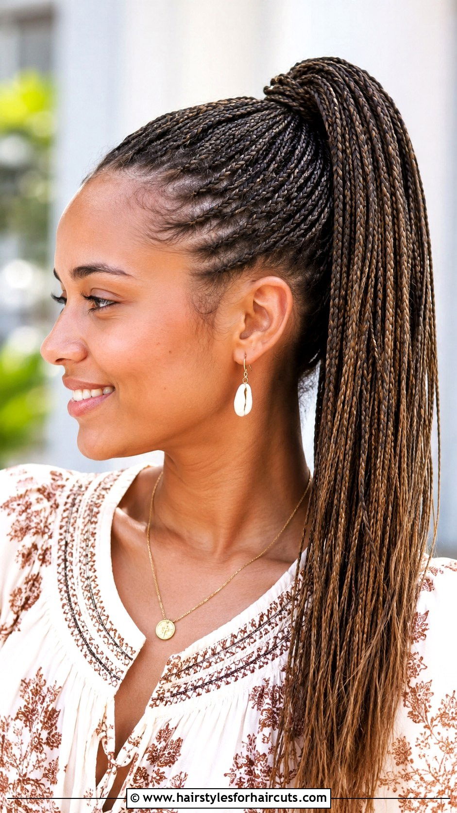 Micro Braid Ponytail - 25 hairstyles in 2000 - 25 hairstyles in 2000
