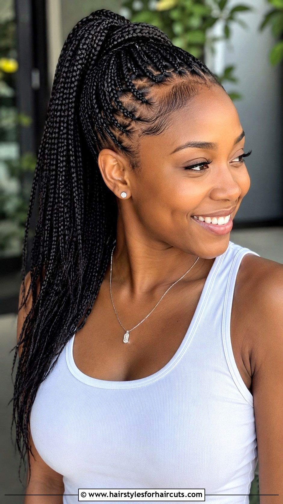 Micro Braided Weave Ponytail - 25 black hair weave ponytail hairstyles - 25 black hair weave ponytail hairstyles