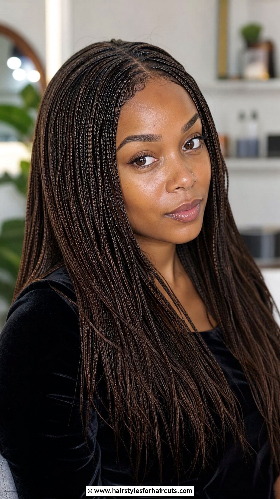 Micro Braids - 25 winter braid hairstyles for black hair - 25 winter braid hairstyles for black hair