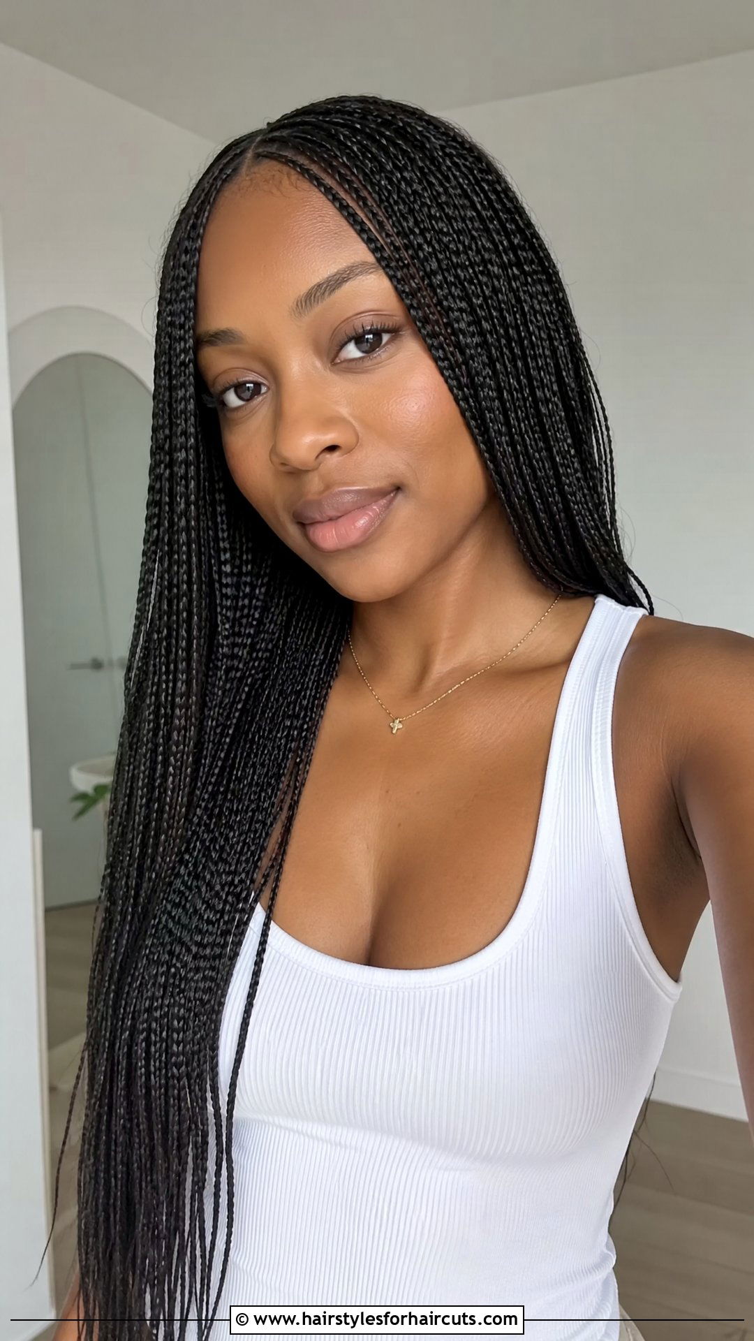Micro Braids - 25 beach vacation hairstyles for black hair - 25 beach vacation hairstyles for black hair