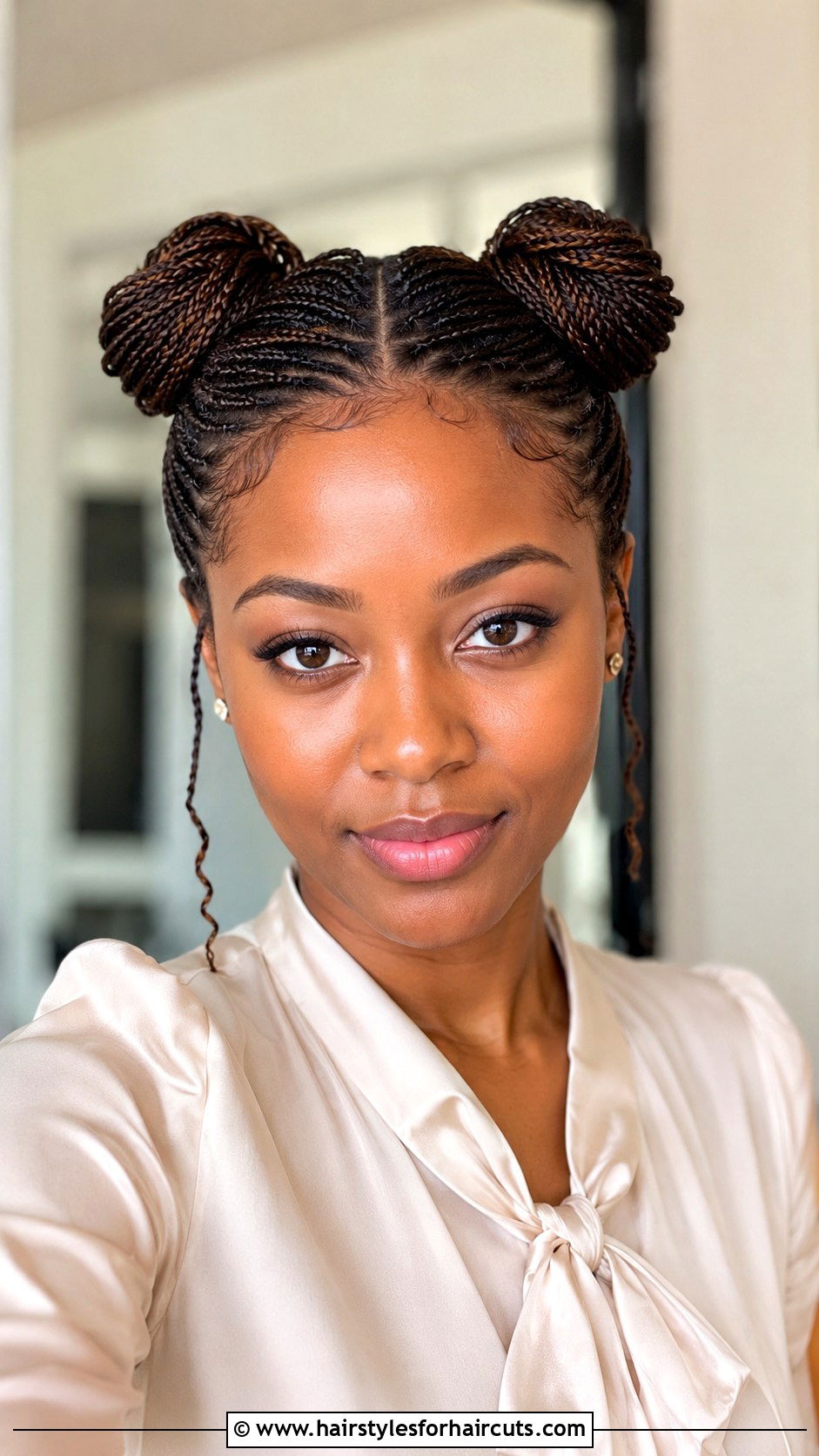 Micro Braids Double Buns - 25 double bun hairstyles black hair - 25 double bun hairstyles black hair
